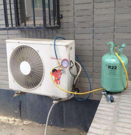白银空调加氟